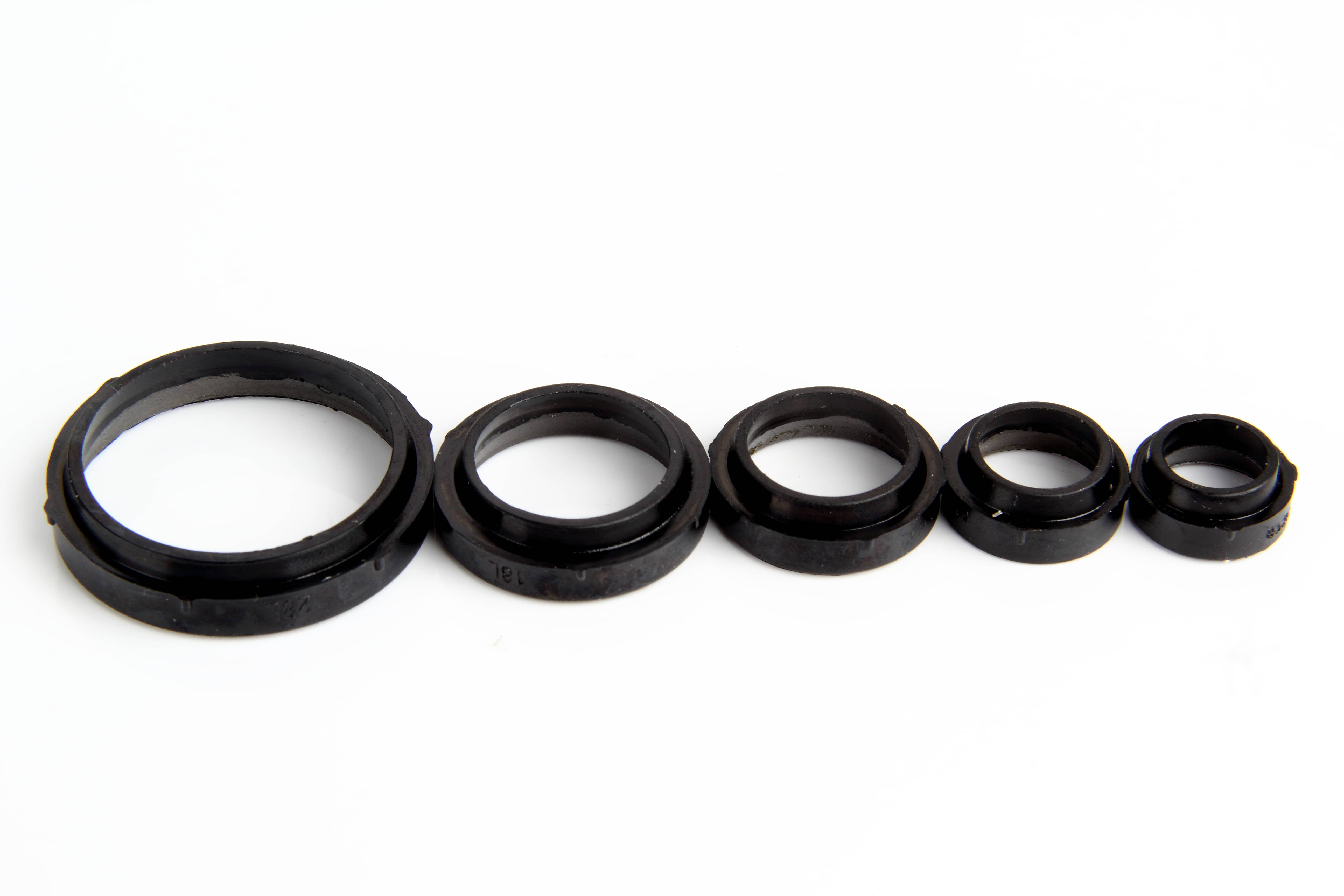 doz-soft-sealing-ring-sizes-l-s-series Comprehensive size range of stainless steel DOZ soft seal rings for light and heavy duty DIN metric fitting profiles