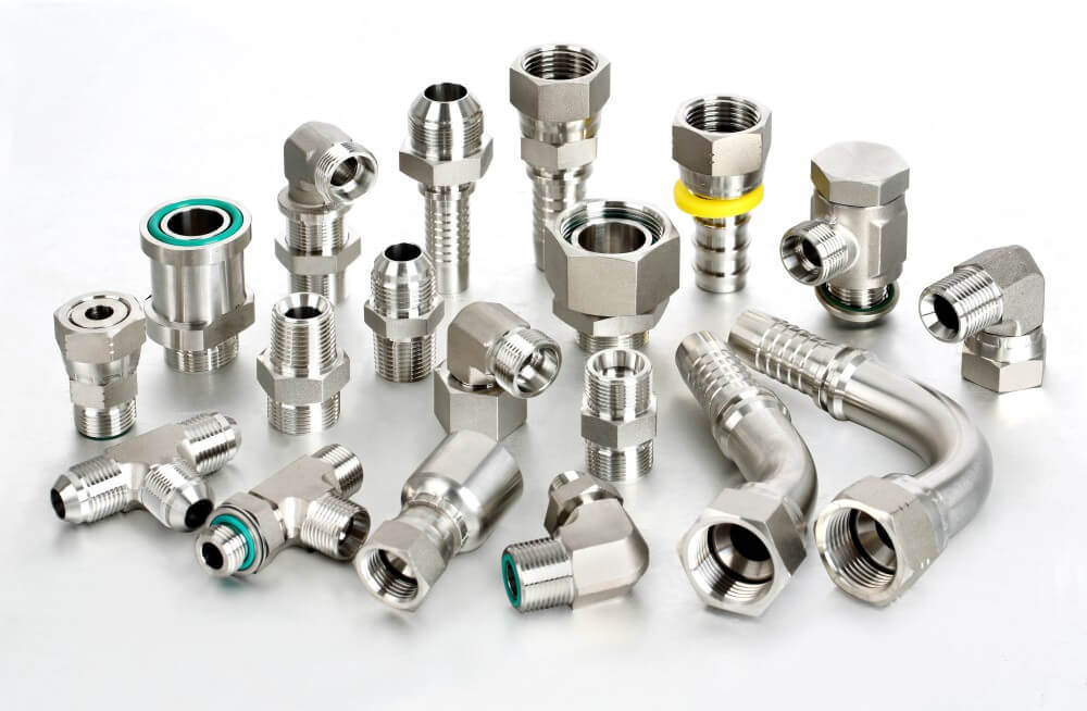 Wholesale Stainless Steel Hydraulic Fittings Collection Comprehensive catalog of stainless steel hydraulic fittings including JIC BSPT NPT DIN ORFS and Flanges
