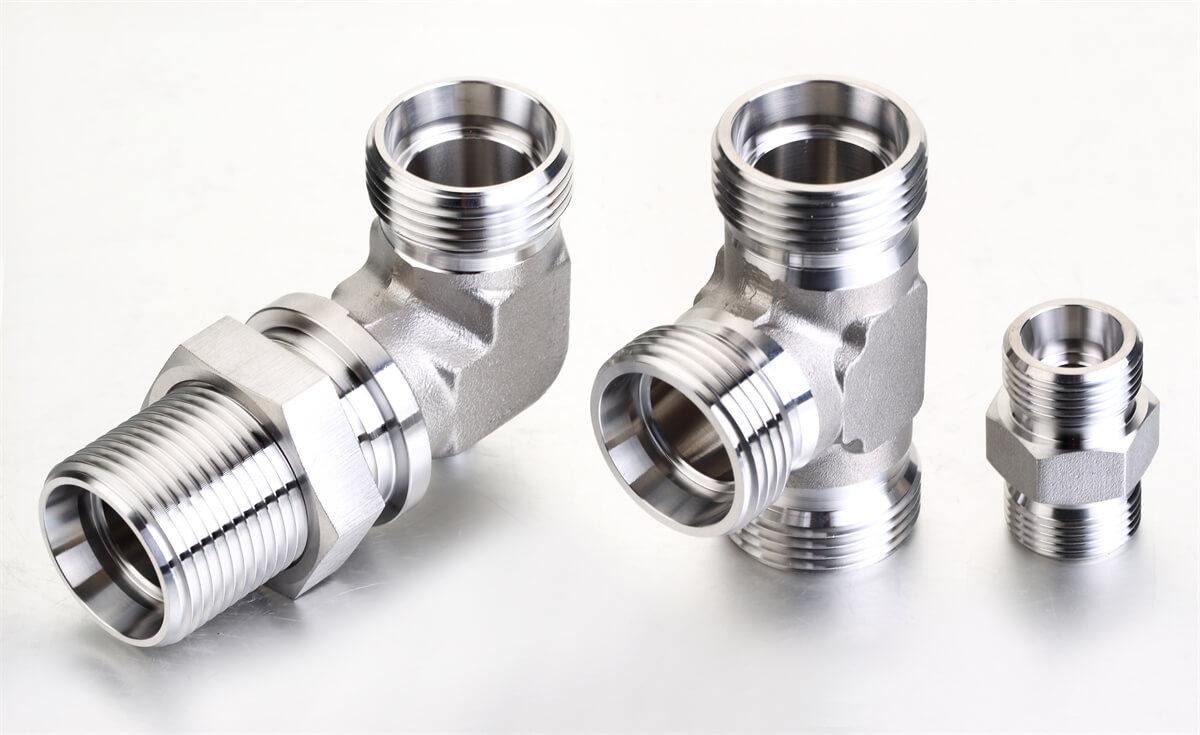 Stainless Steel DIN tube to tube Fittings Straight Elbow Tee bulkhead types