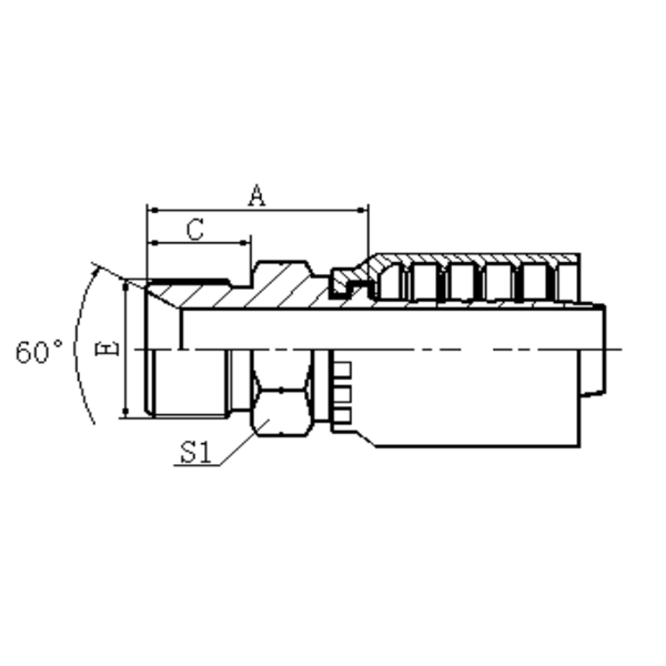 Male BSP One Piece Fittings 