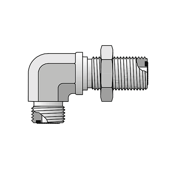 O-ring face Seal Fittings Elbow Connector