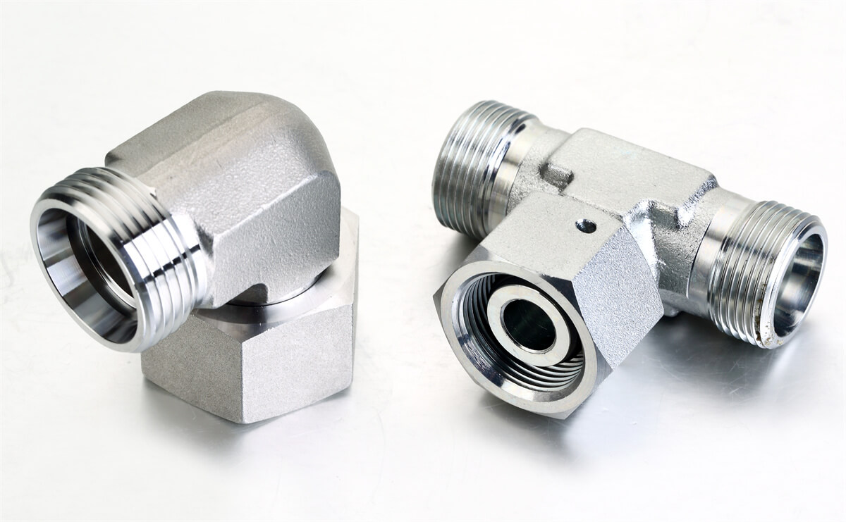 DIN swivel fittings elbow tee branch