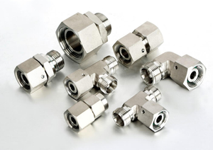 Stainless steel DIN swivel tube connectors