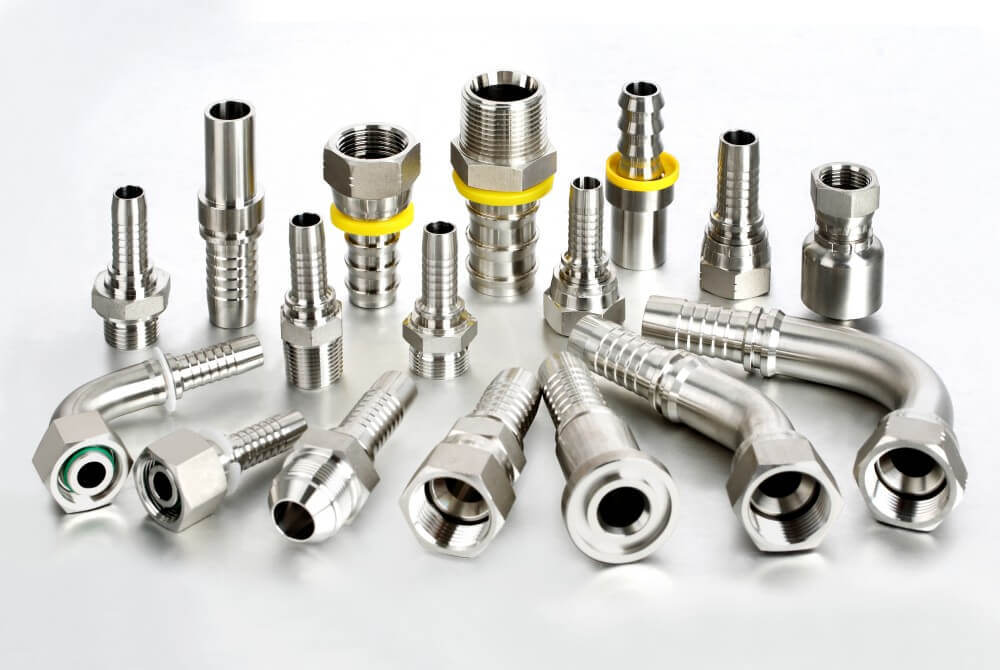 Stainless steel hydraulic hose fittings