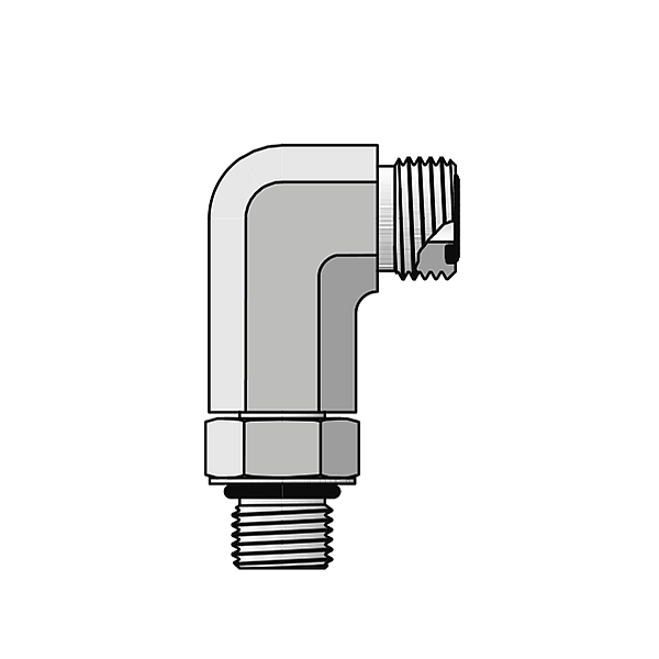 ORFS SAE ORB Stud FIttings Extended Elbow Connector 