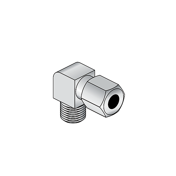 Lubrication tube fittings male connector Elbow