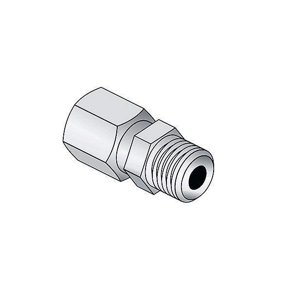 Lubrication tube fittings male connector Straight stud