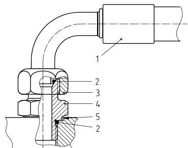 Assembly of BSP Hose Connector Coupling