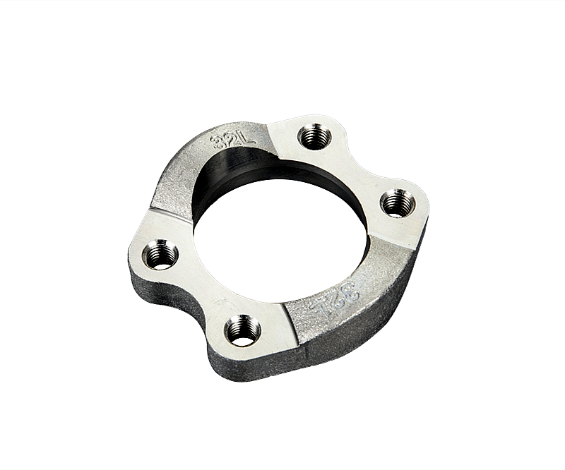 SAE Flange Clamp One piece type with tap metric thread unf