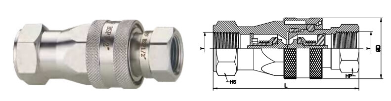 ISO7241-A Quick Disconnect Hydraulic Couplings H002 H005