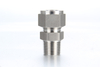 High pressure SS316 instrumentation male connector to NPT pipe thread adapter.