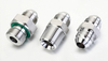 Grade 316 stainless steel BSPP thread fitting with captive ED elastic seal