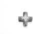  Bulk manufacturing quality control and pressure testing of metric compression cross unions in an ISO facility.
