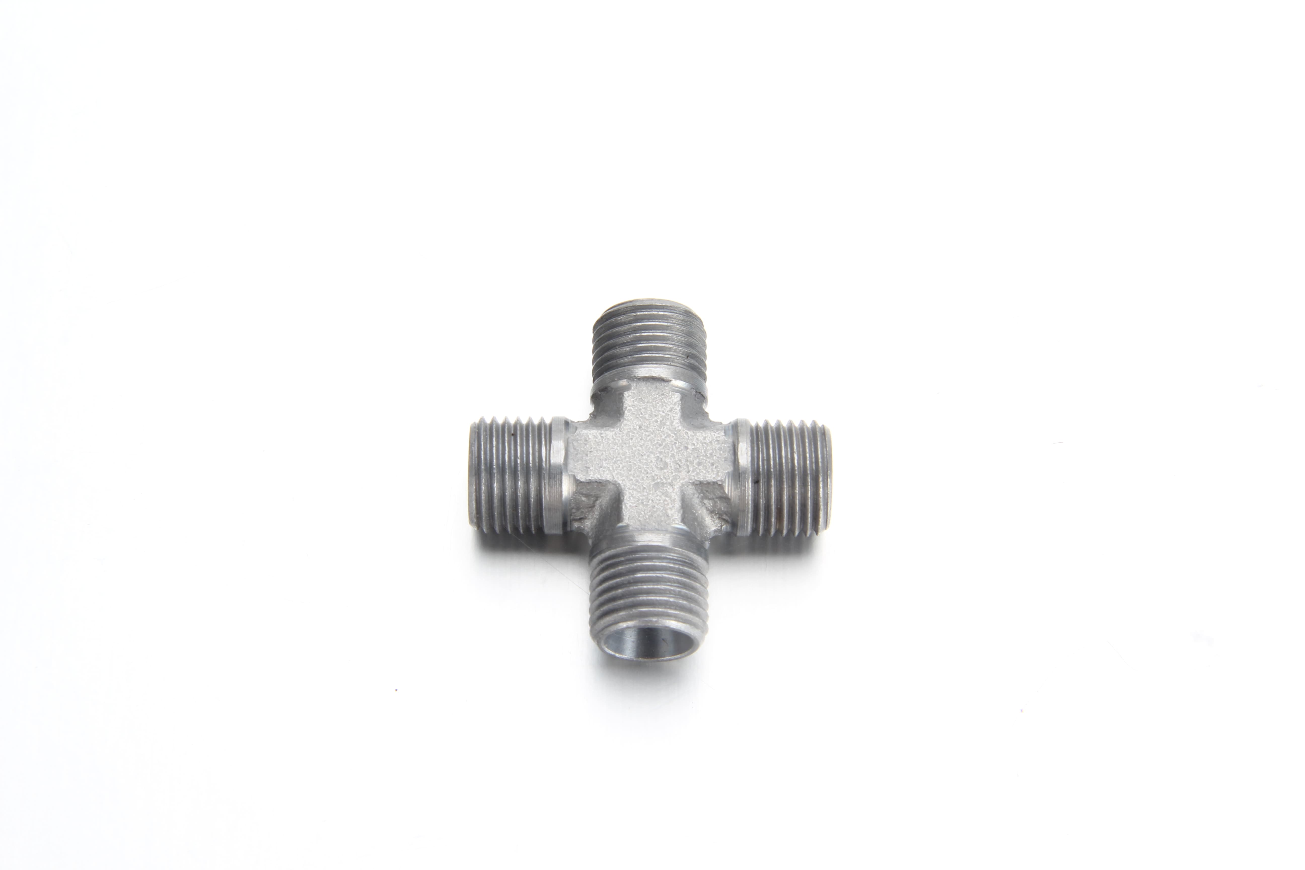  Bulk manufacturing quality control and pressure testing of metric compression cross unions in an ISO facility.