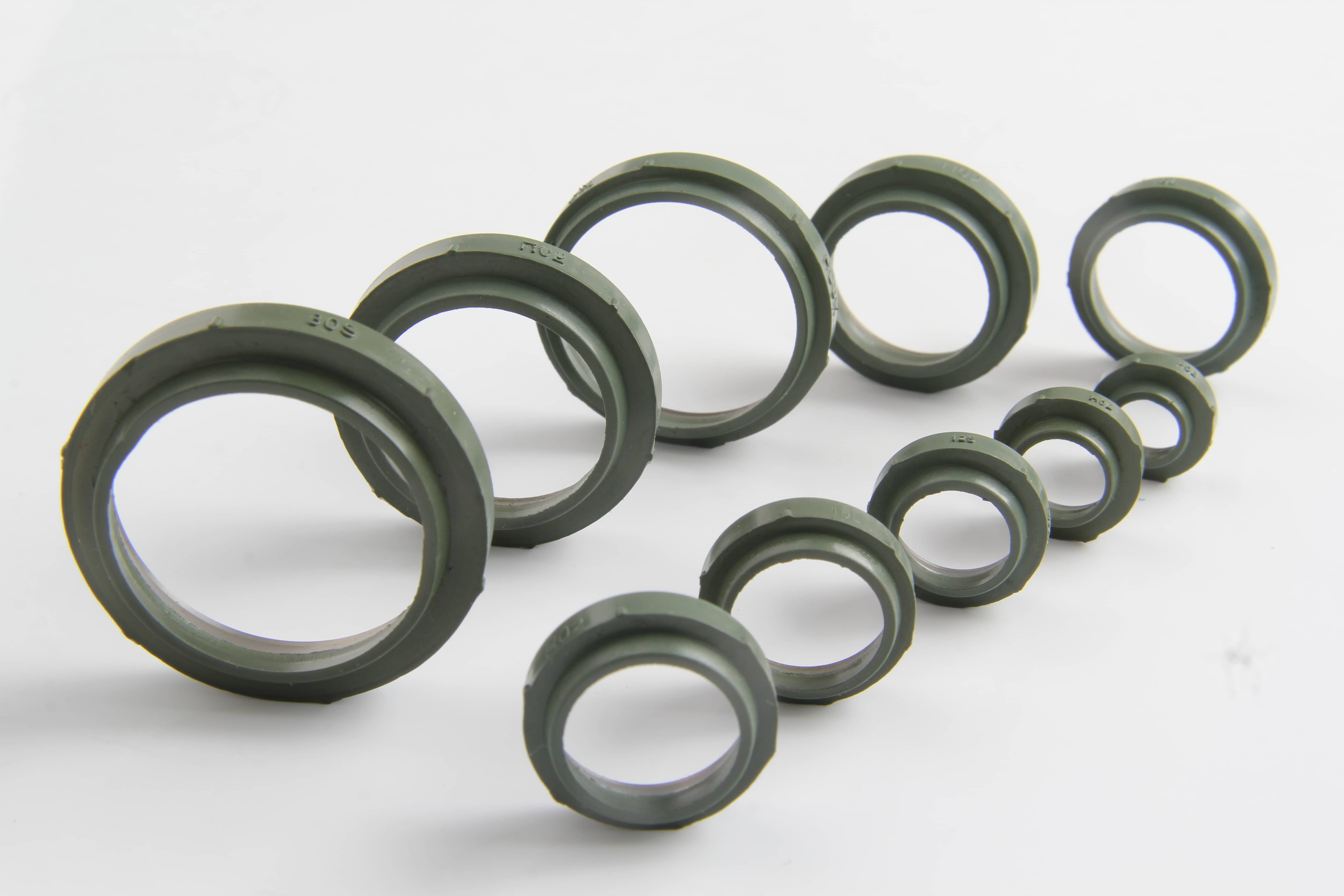 Stainless steel DOZ soft sealing rings for Parker Ermeto EO-2 hydraulic fittings in NBR and FKM material variations.