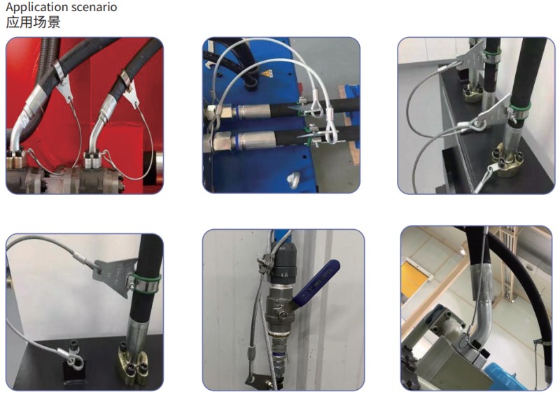 Premium engineered hose restraint systems price chart showing split flange safety setups