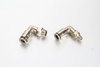 Side-by-side comparison of M6, M8, M10 metric tapered and 1/8 NPT imperial thread variants of grease line quick-connect swivel elbows layout on a clean white technical background.