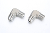 Forged 316L stainless steel heavy-duty 90-degree hydraulic elbow with deep NPT female threads.