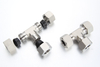 Sizing chart snippet for ISO 8434-1 and DIN 2353 non-soldering compression fittings covering tube outside diameters from 4mm to 42mm.