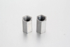 High pressure steel straight union adapter with dual G 1/8 female BSPP ports manufactured to ISO 1179-1 parallel thread engineering standards