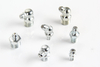 A collection of metal lubrication line fittings including straight, 45 degree, and 90 degree elbow grease nipples by fitsh.cn.