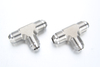 High-pressure stainless steel JIC 37 degree flare triple union tee