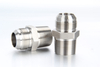 British Standard Pipe Tapered male to JIC flare stainless steel adapter