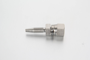 Premium straight hose stud JIC female swivel connector assembly for high-pressure hose lines in an auto lube system.