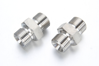 BSPP Stainless Steel Hydraulic Adapters (BS 5200 / ISO 8434-6)