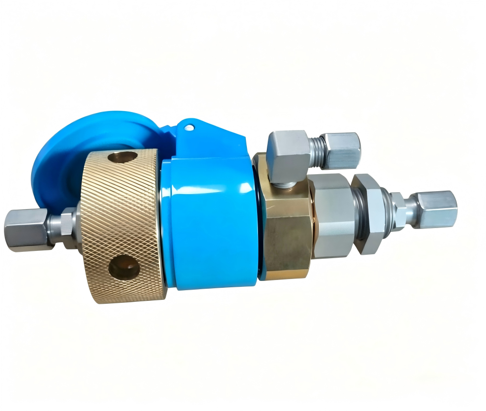 Quick-disconnect Couplings with Return Flow Port for Centralized Lubrication Systems