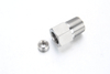 Heavy series S stainless steel 24 degree cone high pressure pressure gauge adapter for severe mechanical systems.