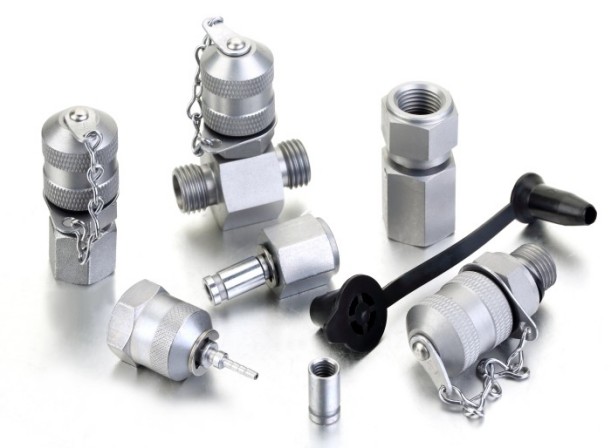 Fitsch high-precision stainless steel hydraulic test point fittings and diagnostic micro-bore couplings, engineered for safe pressure monitoring, bleed testing, and fluid sampling in industrial fluid systems and data center secondary cooling loops.