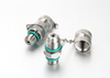 Stainless steel test point fitting from Fitsch designed as a direct crossover replacement for Stauff Test 20 and Minimess 1620 series.