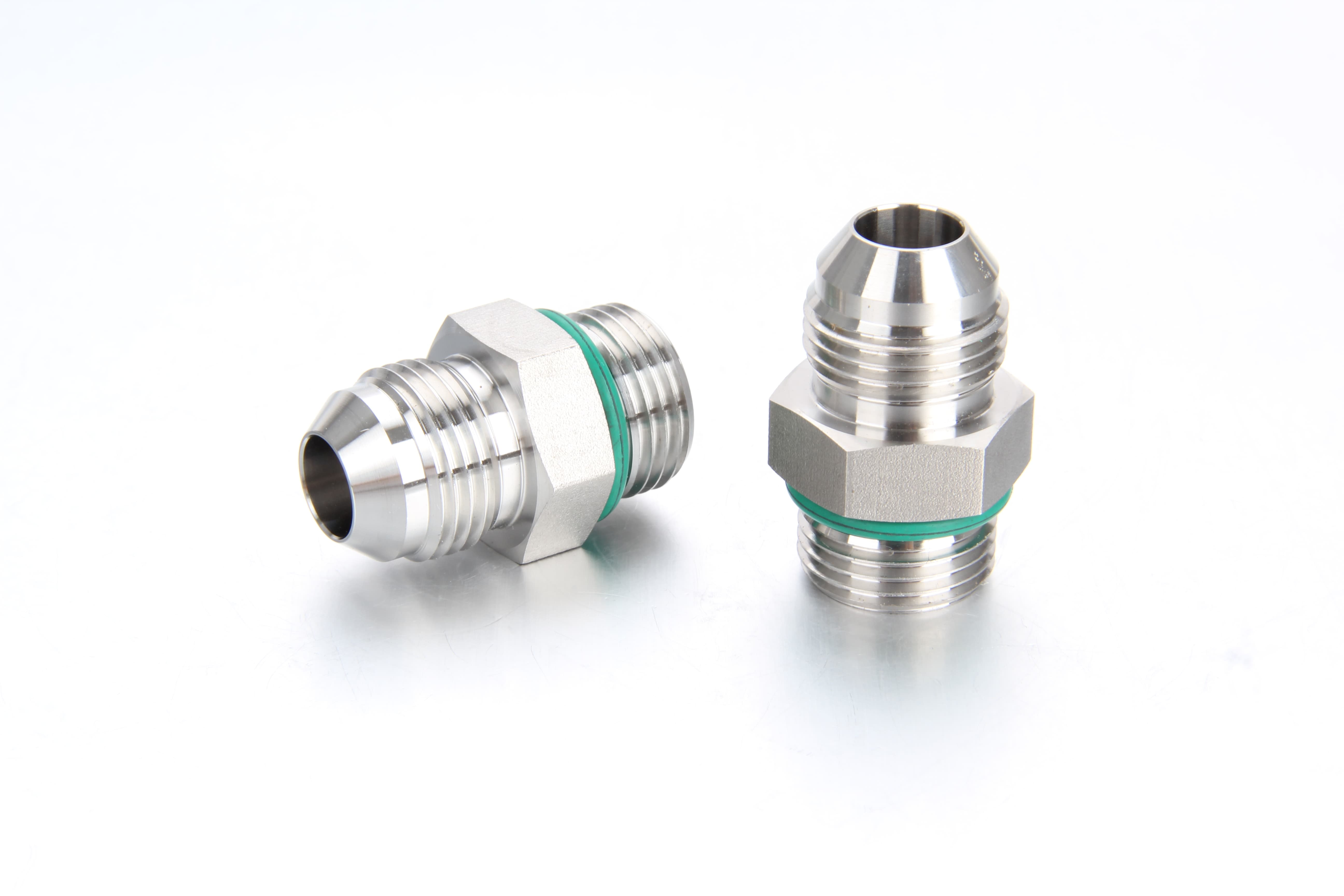 Male 316 stainless steel SAE O-Ring Boss hydraulic port adapter