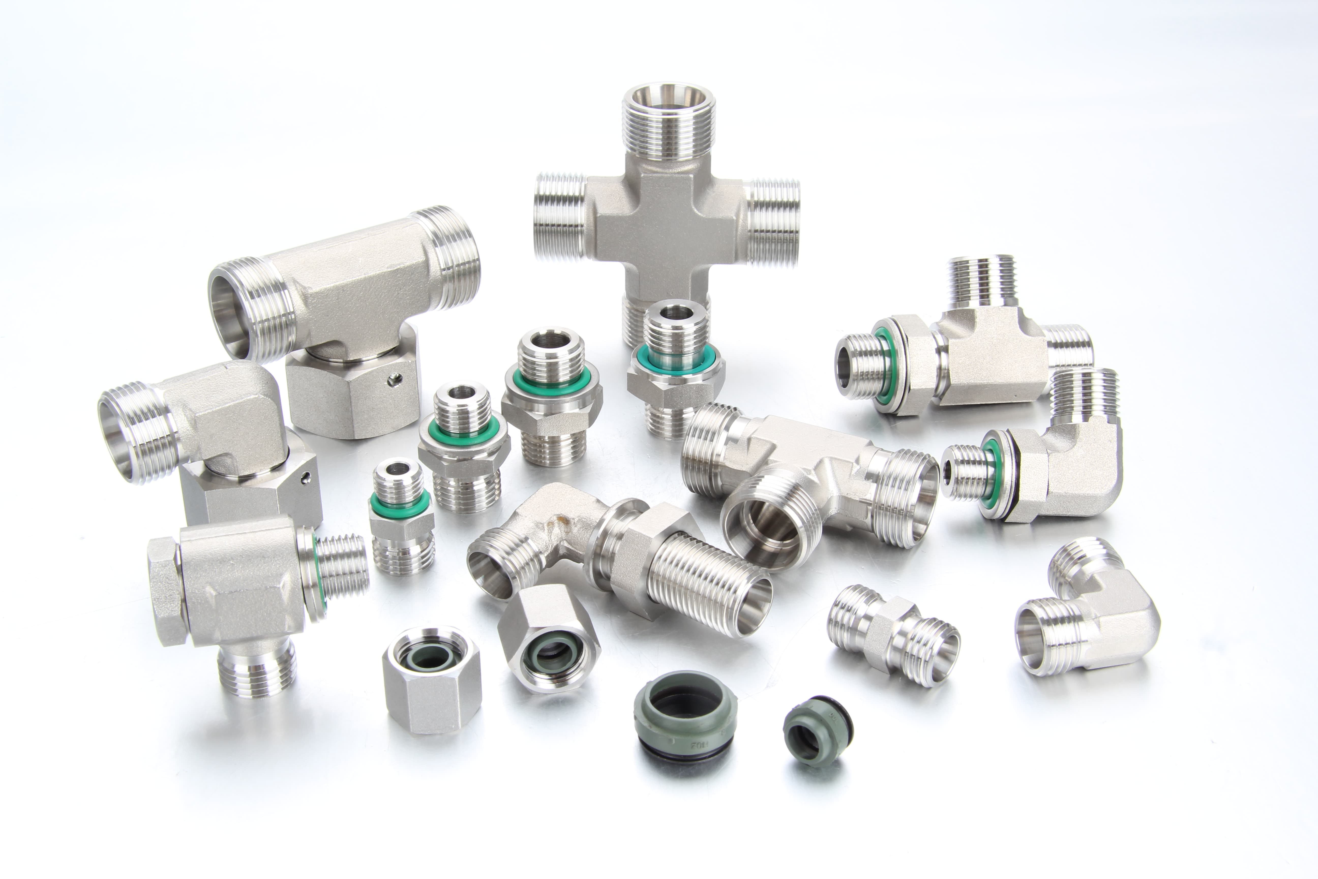China factory DIN 2353 stainless steel fitting with EO2 functional nut