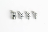 Heavy duty metal 45 degree elbow grease nipple with male tapered thread built to DIN 71412 Form B by Fitsch