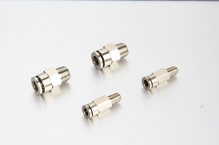 Push in Lubrication Fittings Straight Male 