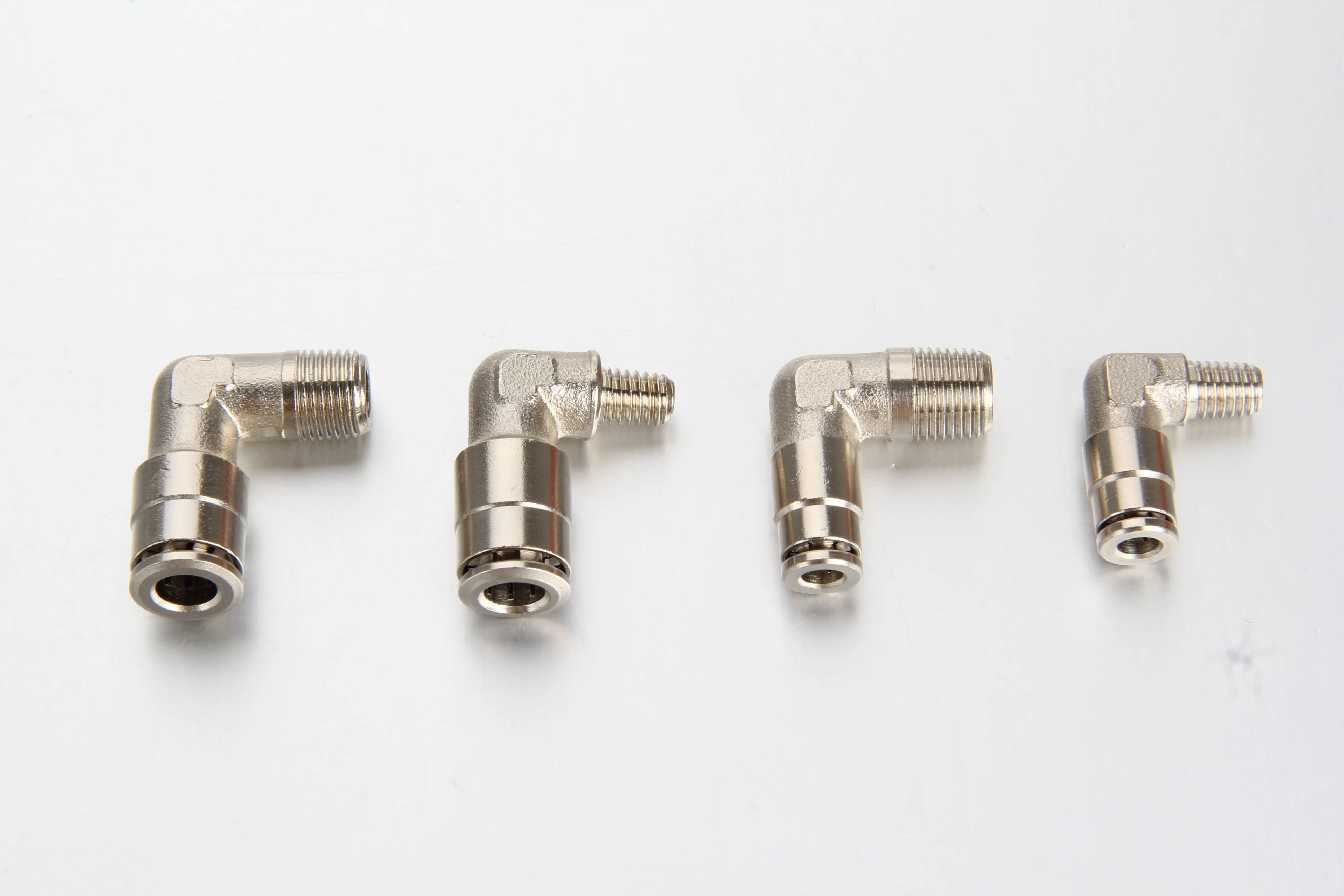 Elbow quick connectors remote grease line fittings