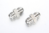 China JIC 37 degree flare straight union stainless steel connector