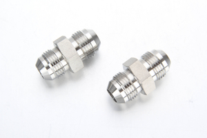 China JIC 37 degree flare straight union stainless steel connector